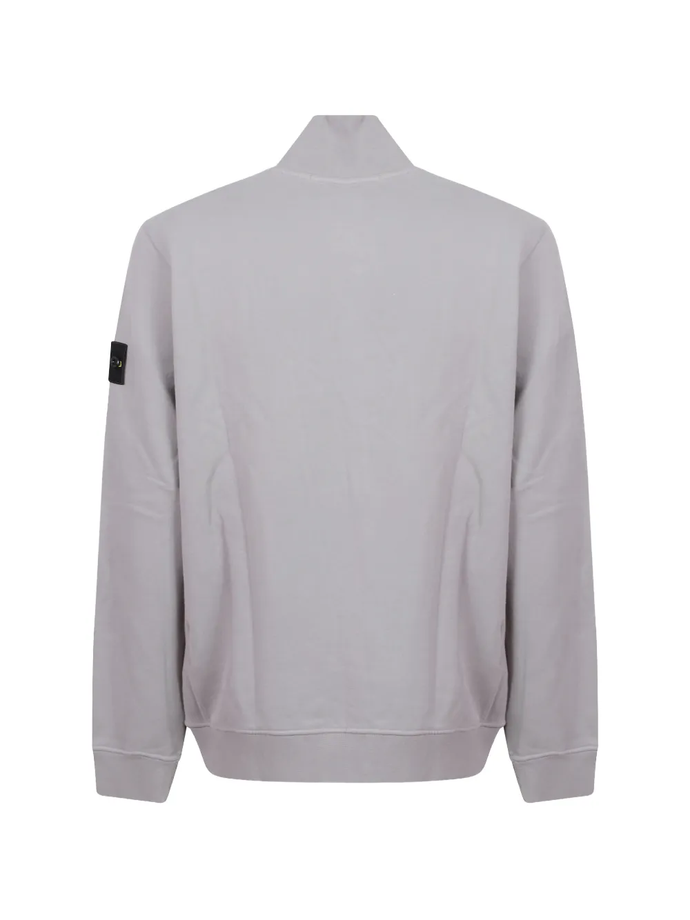 Stone Island 6100066 geborsteld biologisch katoenen fleece trainingsjack Grijs