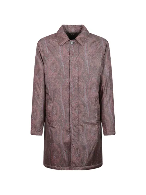 ETRO Paisley-print concealed-fastening coat