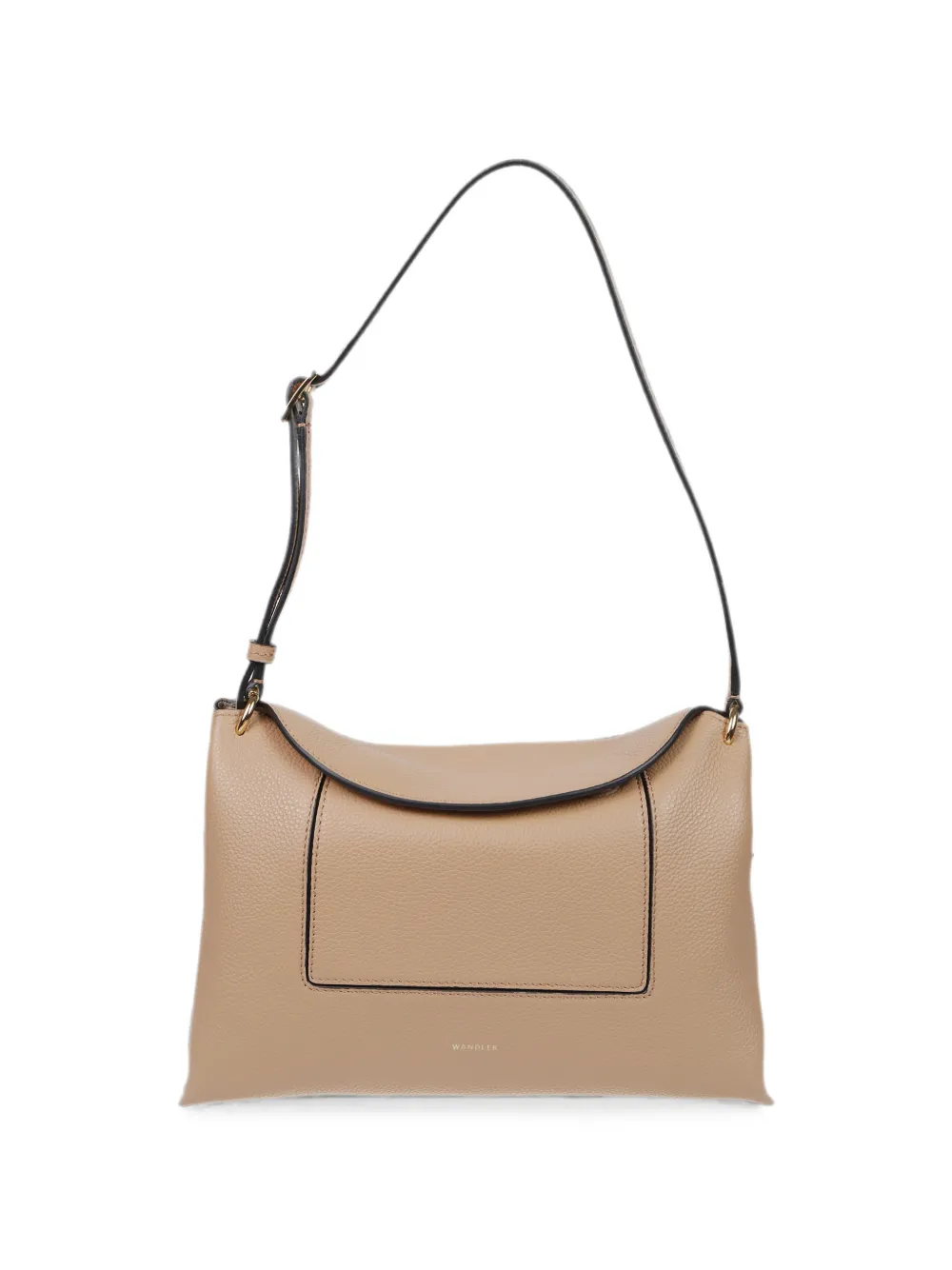 Wandler grained leather shoulder bag - Nude