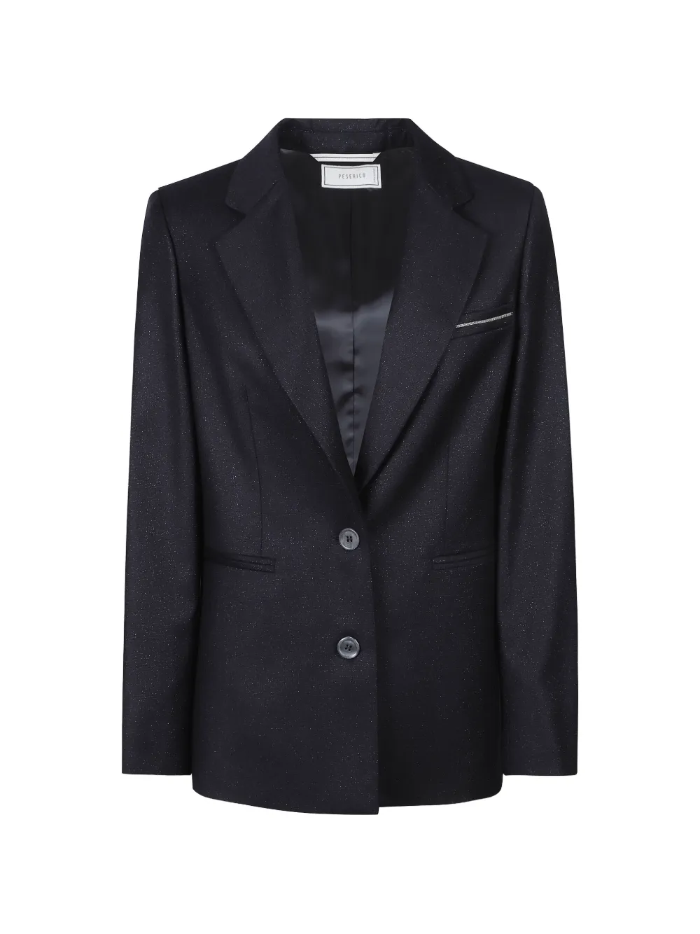 Peserico embellished single-breasted blazer - Blu