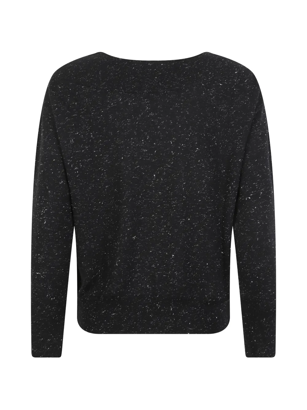 Peserico flecked boat-neck sweater Zwart
