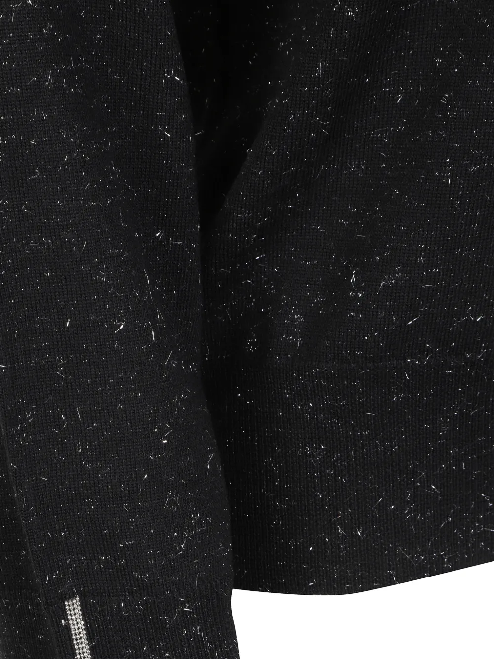 Peserico flecked boat-neck sweater Zwart