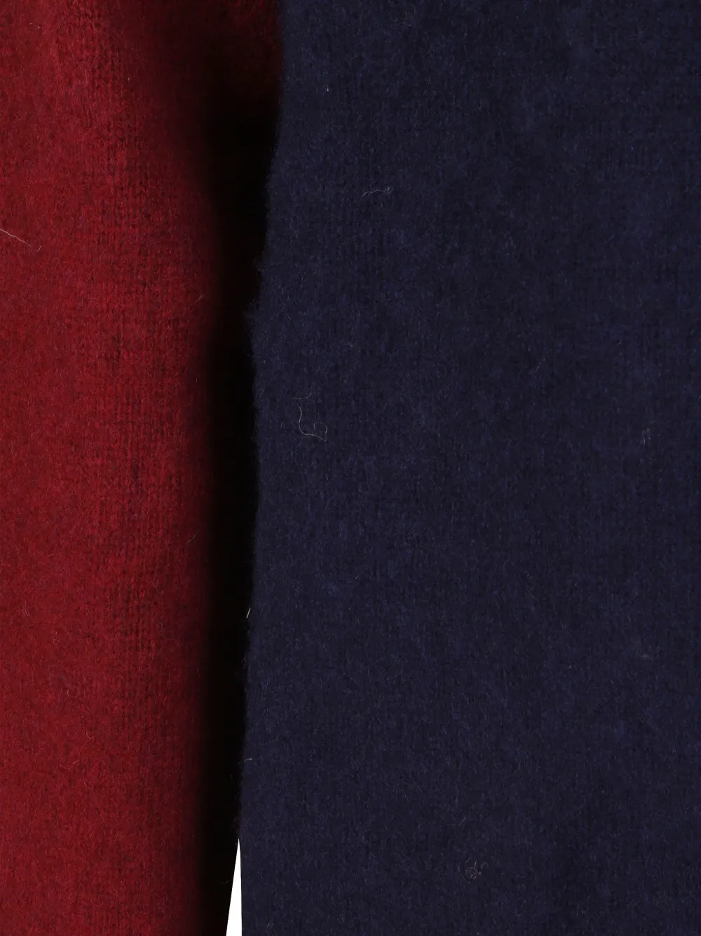Barbour Scottish-Made colourblock wool crew neck jumper Blauw