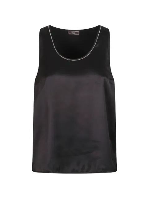 Peserico bead-trim sleeveless top