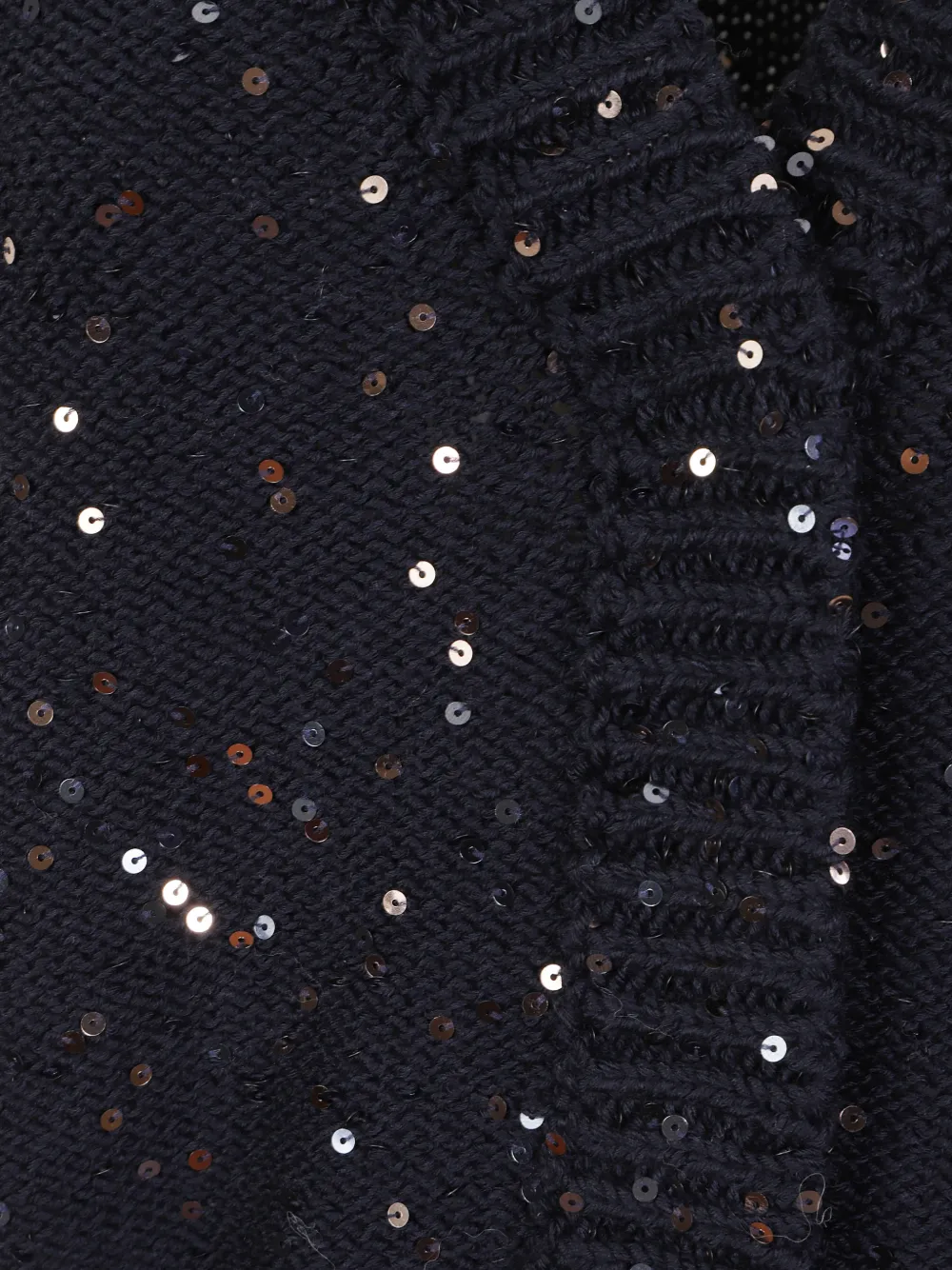 Peserico sequin-embellished V-neck vest Blauw