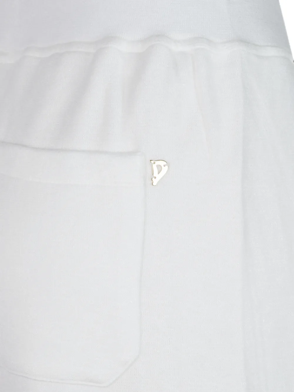 DONDUP Trainingsbroek met logoplakkaat Wit