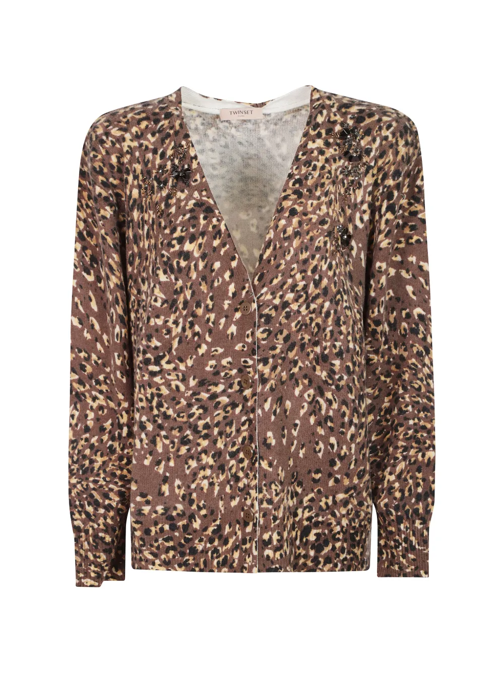 TWINSET leopard-pattern cardigan
