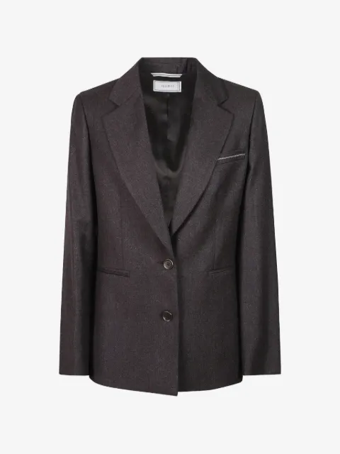 Peserico bead-embellished single-breasted blazer