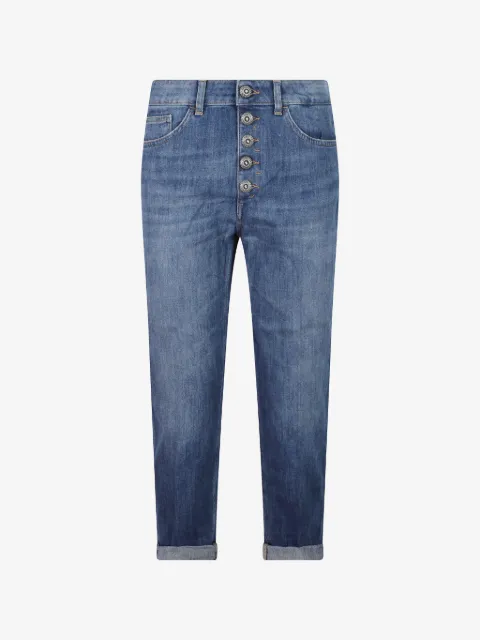 DONDUP button-fly cropped jeans