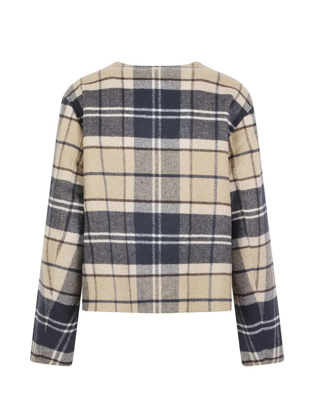 Barbour Marlow tartan wool overshirt Beige