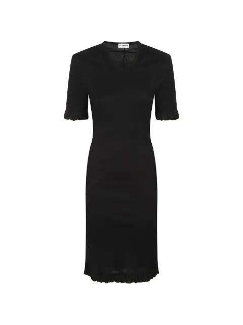 Jil Sander ribbed midi dress