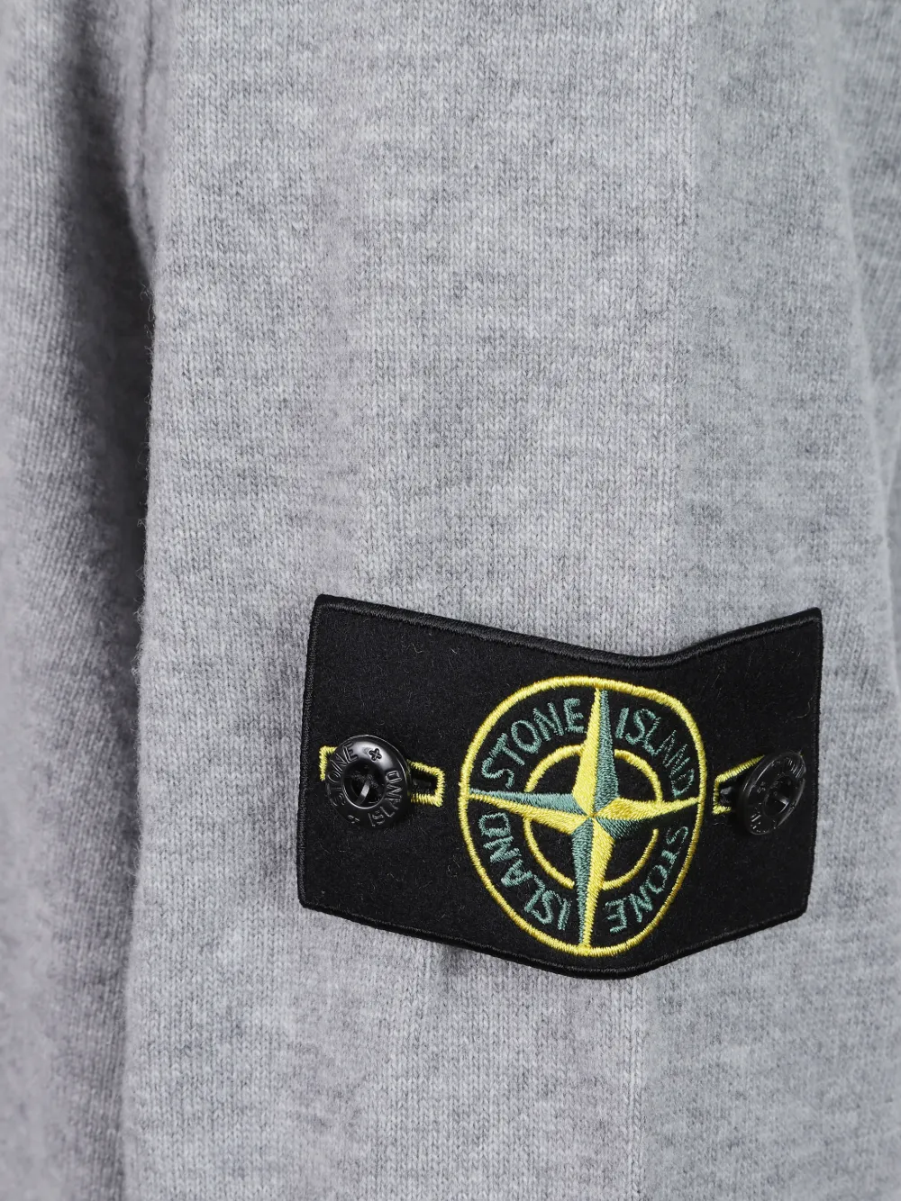 Stone Island Wollen poloshirt met logopatch Grijs