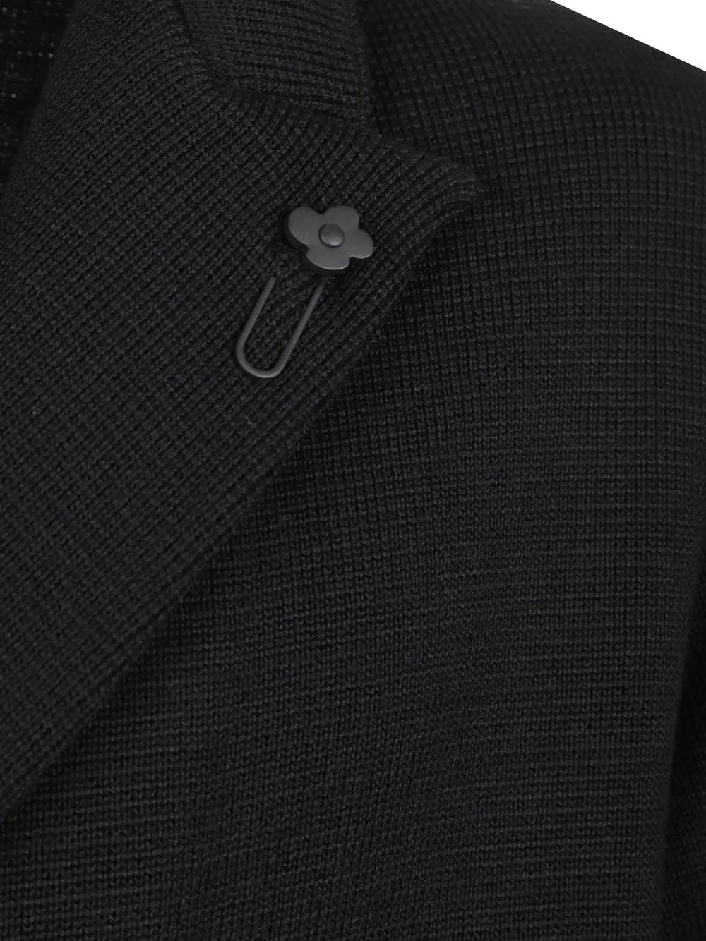 Lardini Jack met dubbele rij knopen Zwart