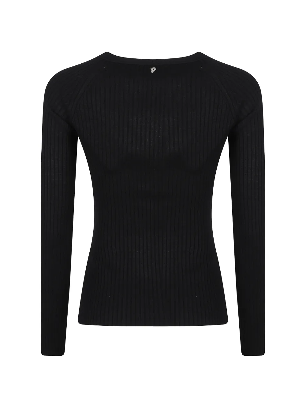 DONDUP Ribgebreid vest Zwart