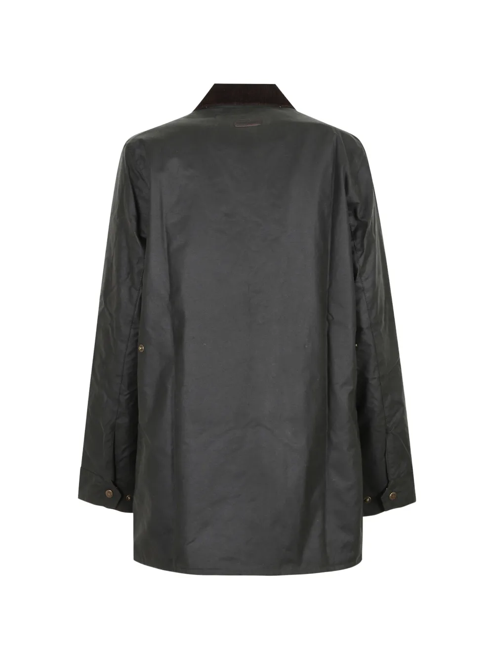 Barbour Modern Border gewaxte jas met ribfluwelen kraag Groen