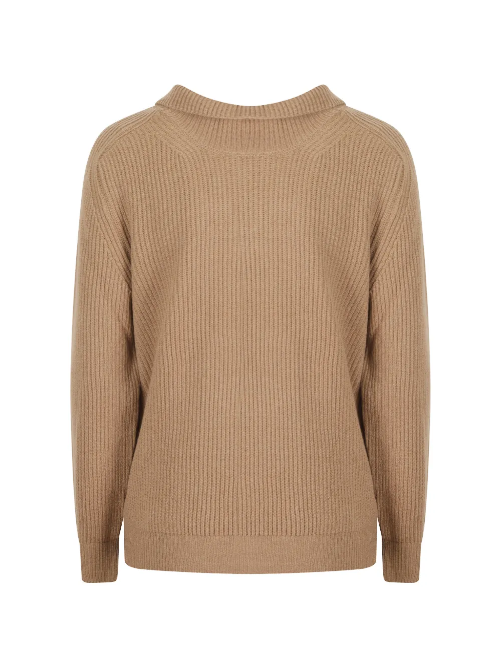 DONDUP ribbed crystal-embellished sweater Beige