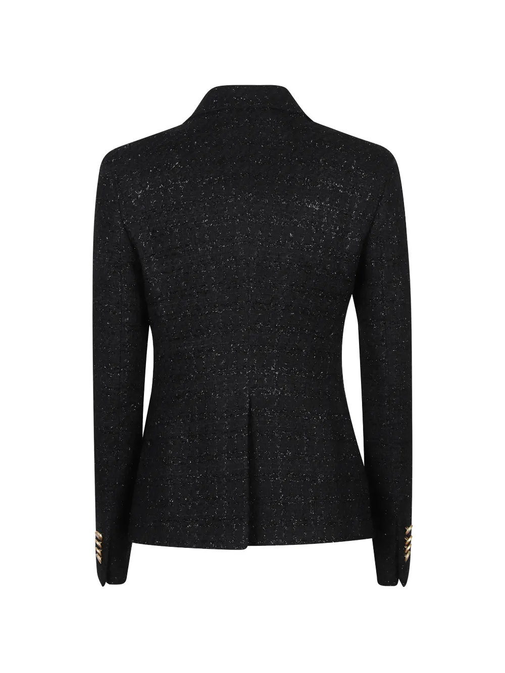 Tagliatore Bouclé gebreide blazer Zwart