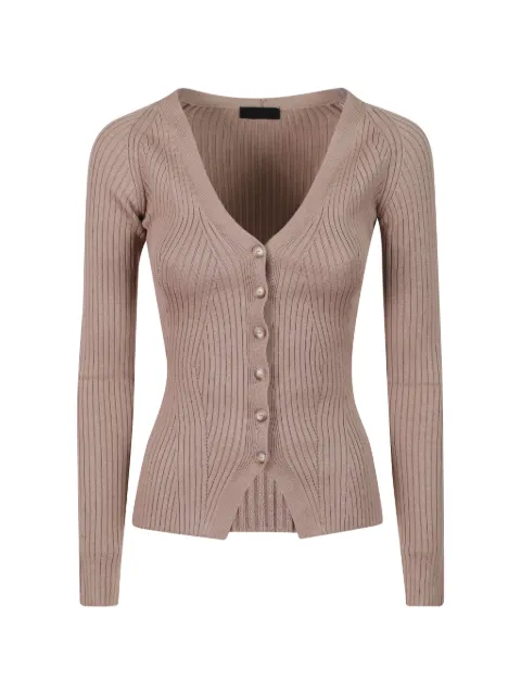 DONDUP ribbed-knit V-neck cardigan