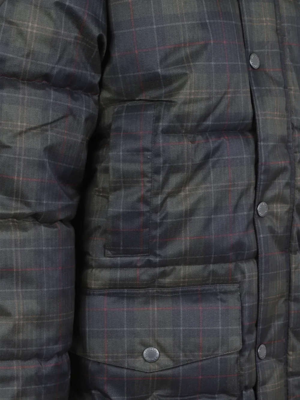 Barbour Lonnen tartan puffer jacket - Verde