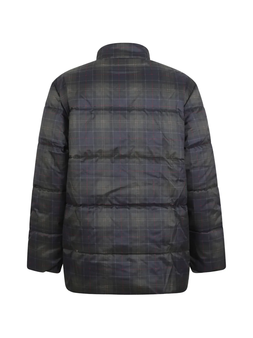 Barbour Lonnen tartan puffer jacket Groen