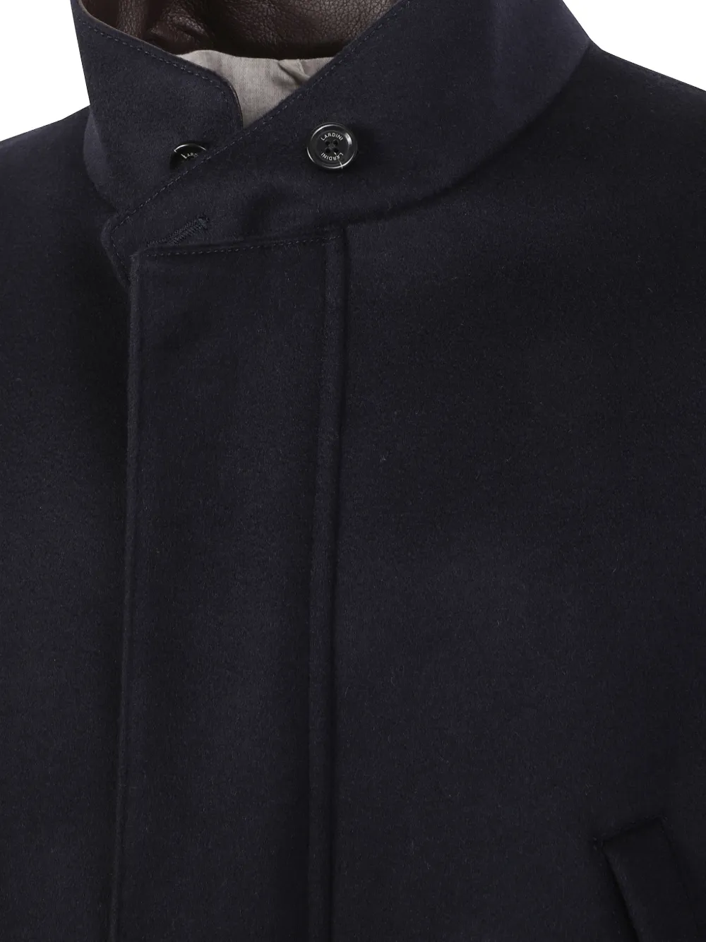 Lardini high-neck coat Blauw
