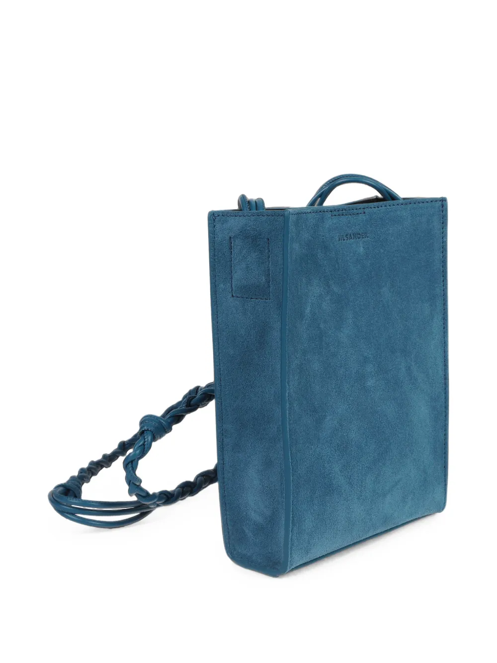 Jil Sander Kleine Tangle crossbodytas met gevlochten band Blauw