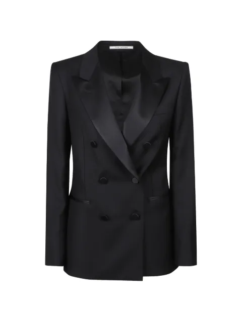 Tagliatore blazer con doble botonadura y ribete satinado