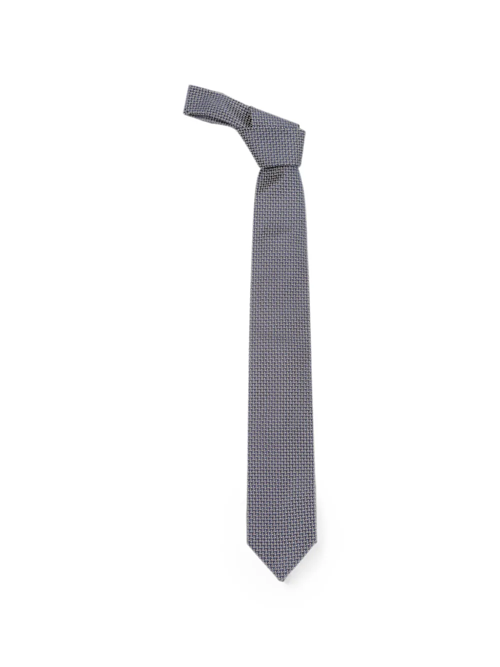 Lardini paisley-print silk tie - Blu