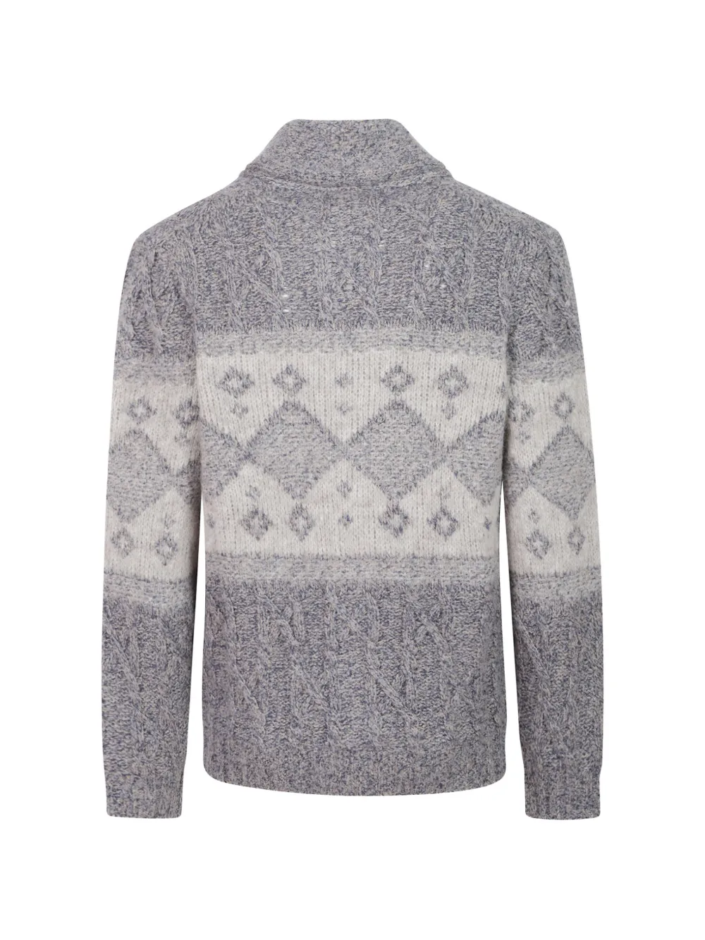 Brunello Cucinelli cable-knit cardigan Blauw