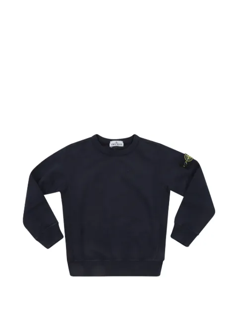 Stone Island Junior suéter con parche Compass
