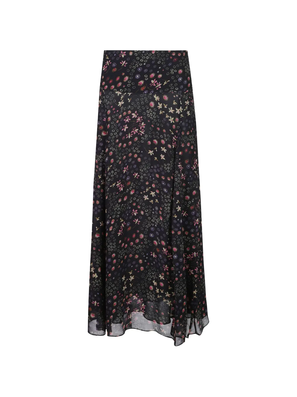 ISABEL MARANT floral-print silk skirt - Schwarz