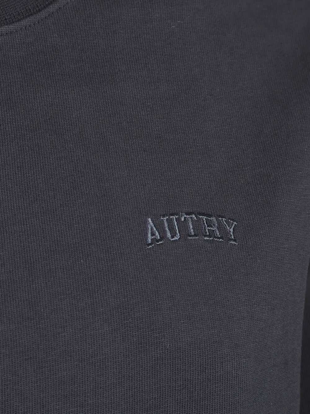 Autry Katoenen T-shirt met geborduurd logo Grijs