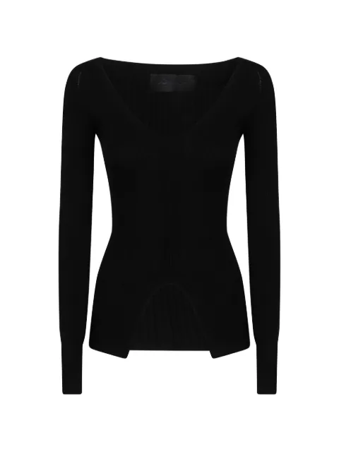 DONDUP ribbed-knit cut-out sweater