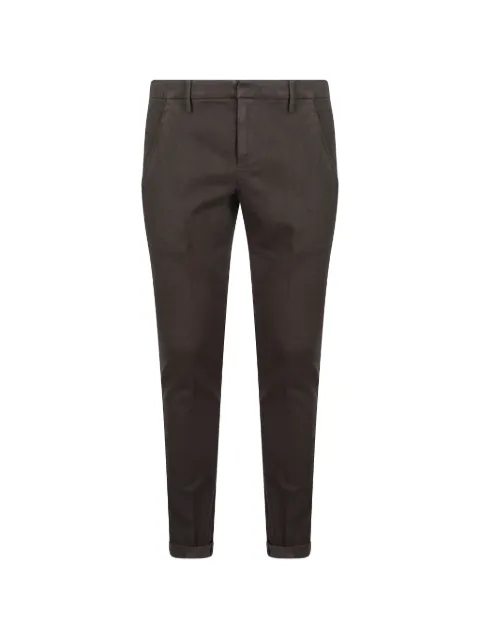DONDUP logo-plaque slim-fit trousers