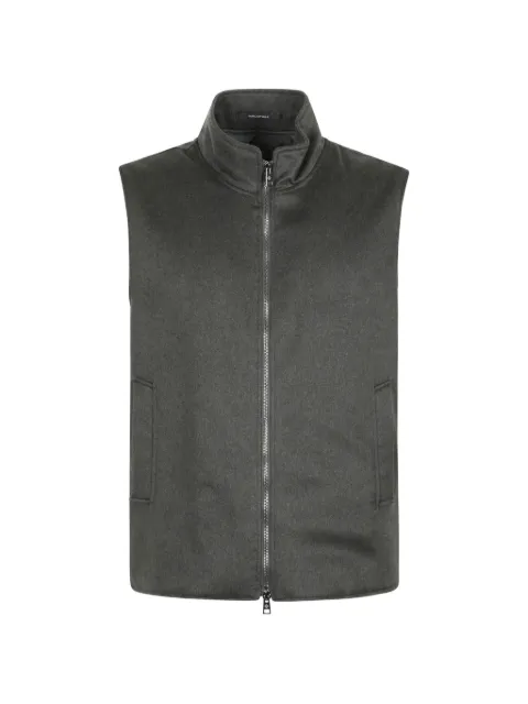 Tagliatore zip-up sleeveless waistcoat