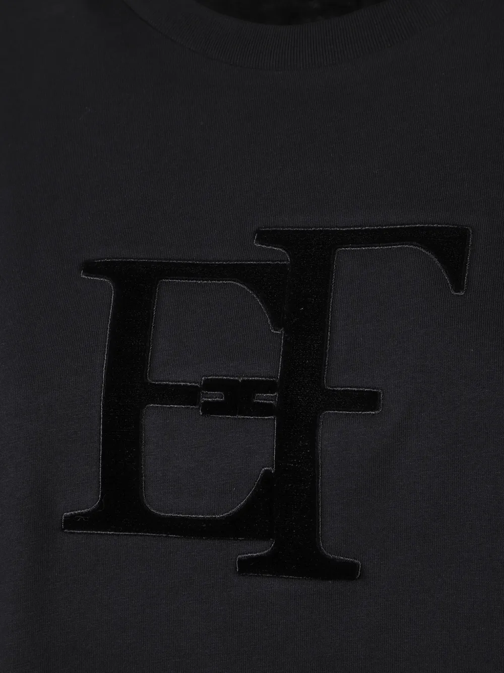 Elisabetta Franchi T-shirt verfraaid met logo Zwart