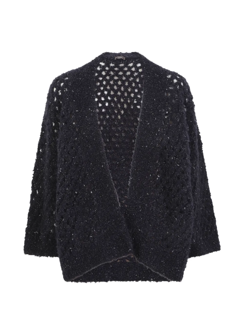 Peserico open-knit sequin-embellished cardigan - Blau