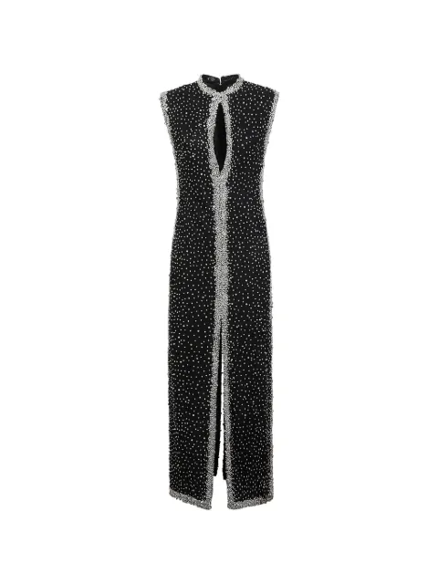 Costarellos Belina crystal-embellished cut-out midi dress