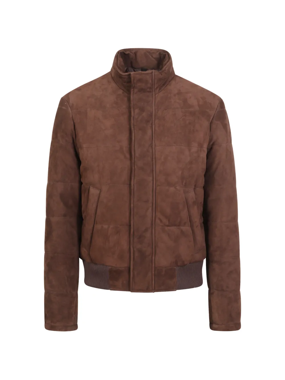 Tagliatore quilted suede jacket Bruin
