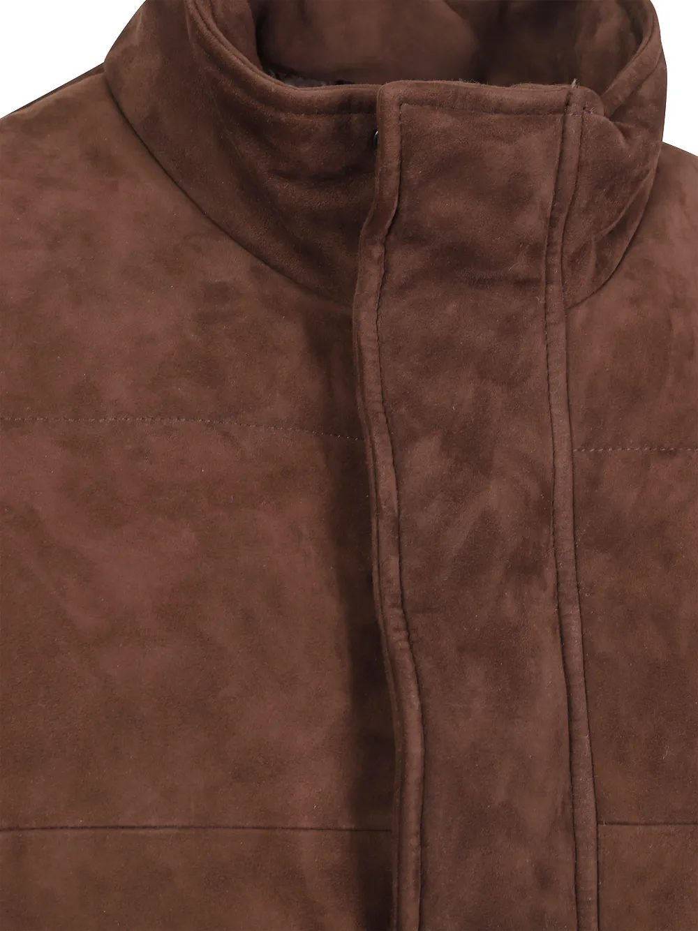 Tagliatore quilted suede jacket Bruin