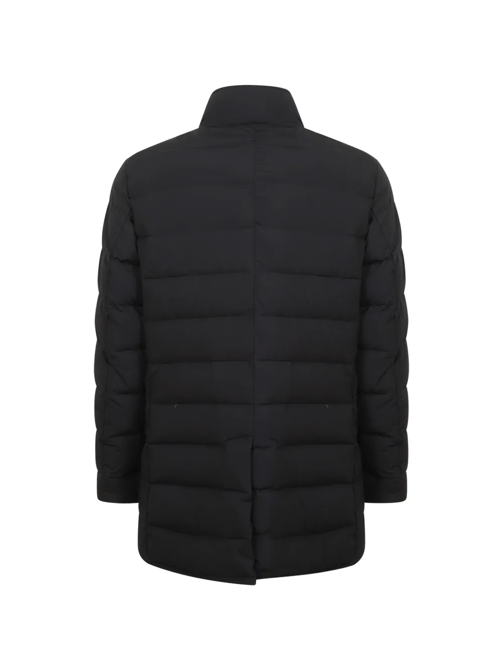 Moorer quilted high-neck jacket Zwart