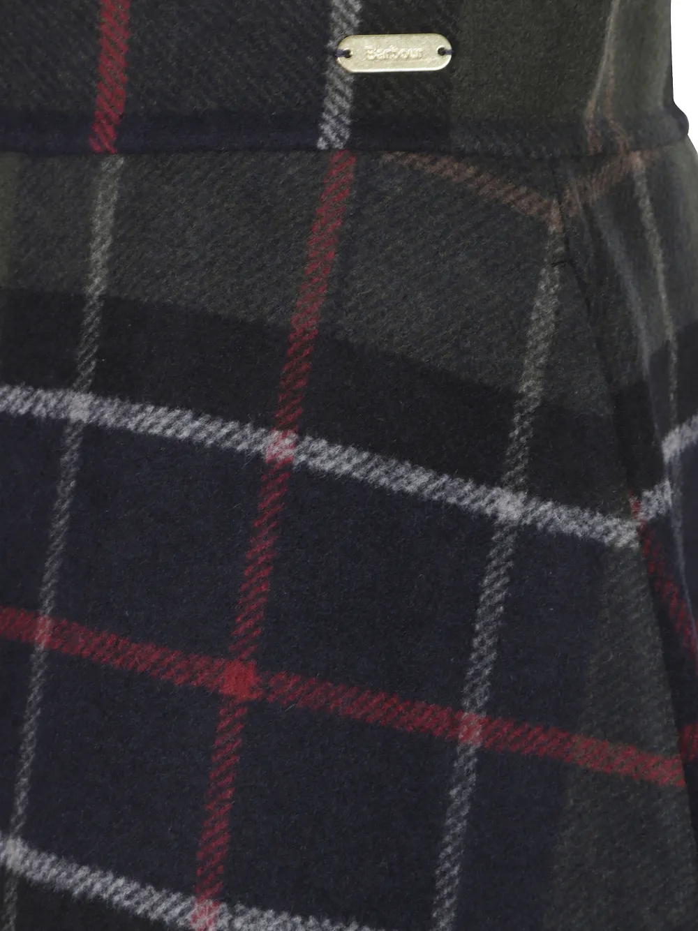 Barbour Marlow pleated mini skirt Blauw