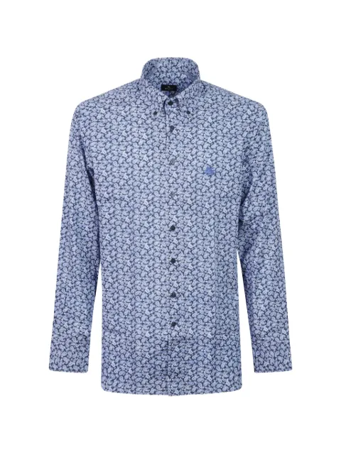 ETRO camisa con bordado Pegasus y motivo de cachemira