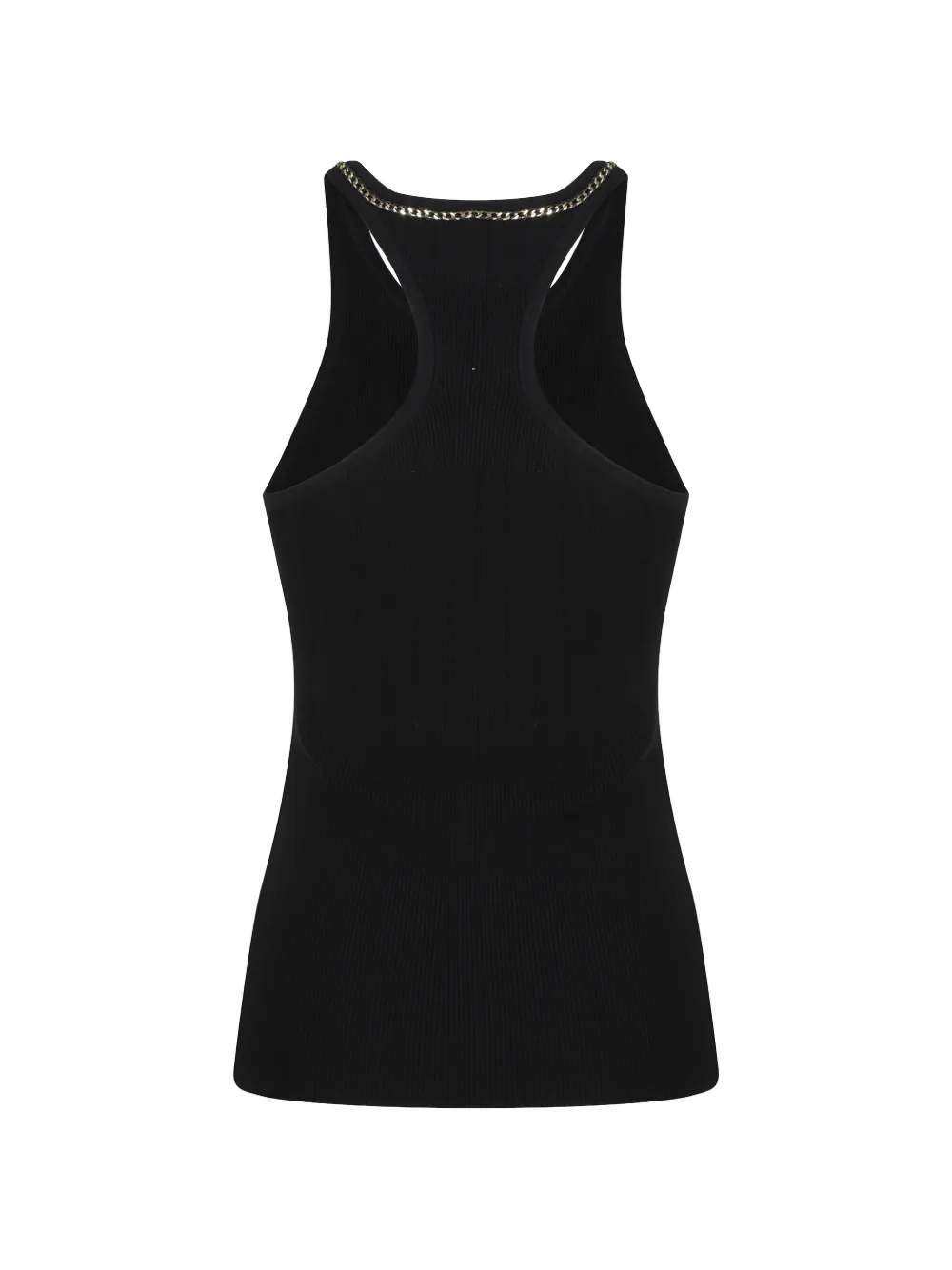 Elisabetta Franchi Tanktop met schakelketting Zwart