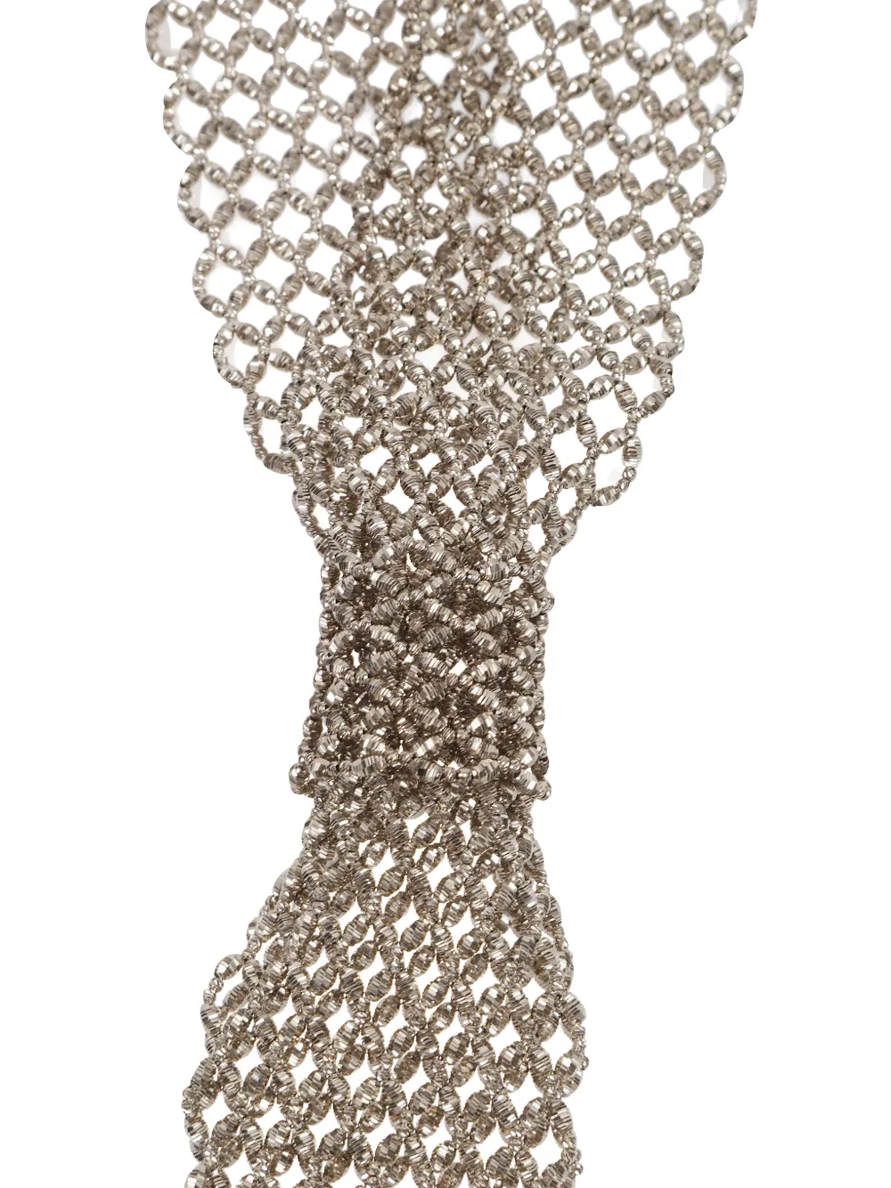 Brunello Cucinelli Sterling zilveren stropdas met kralen