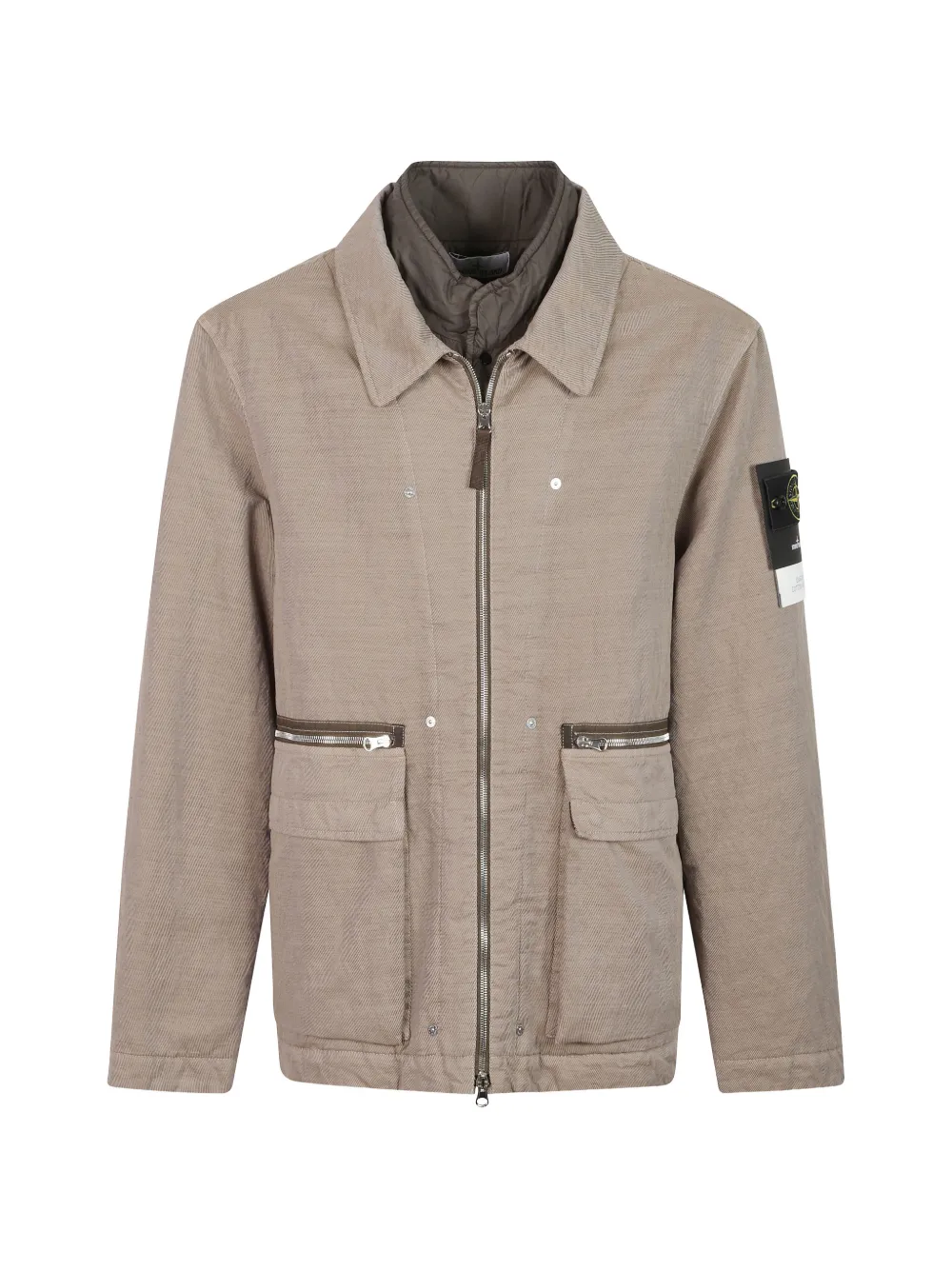 Stone Island 4100043 diagonal cotton wool-tc jacket - Toni neutri