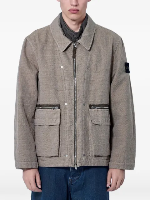 Stone Island veste 4100043 diagonal en coton