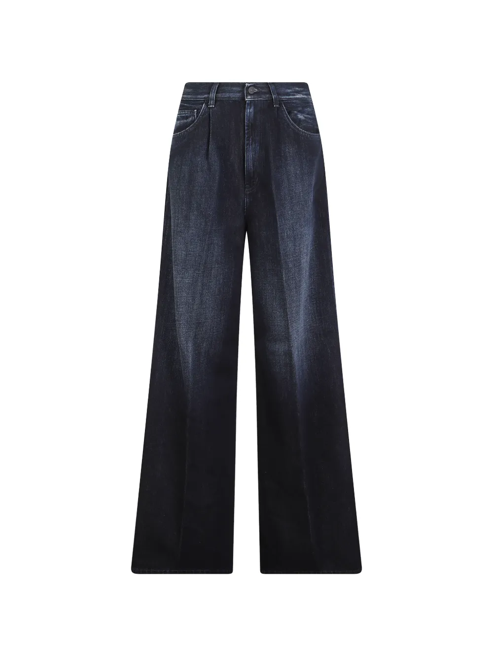 DONDUP pleat-detail faded jeans - Blu