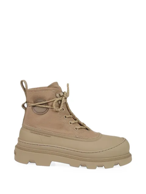 Moncler Vera Sheal logo-patch lace-up boots
