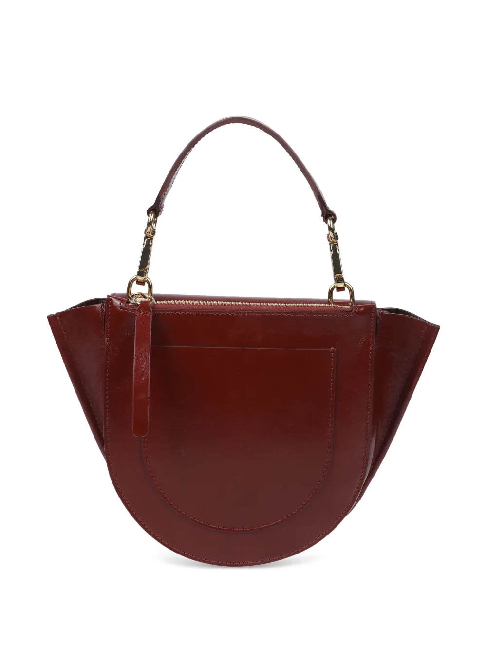 Wandler Hortensia leren shopper Rood